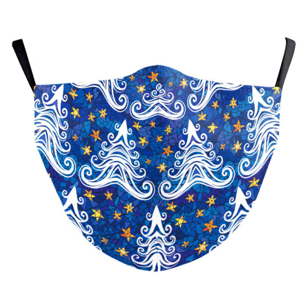 Christmas Snowflake Digital Printing Double-layer Dust Mask - Image 3