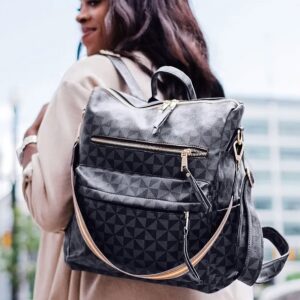 Womens Backpack Purse Leather Travel Fashion Convertible Large Ladies College Shoulder Bag