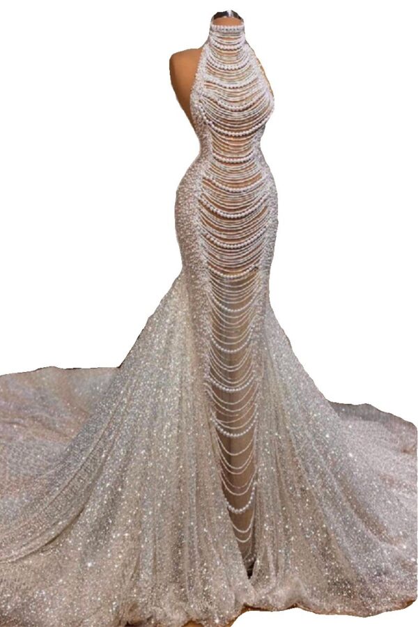 Fashionable High-waisted Fishtail Dress Ladies - Image 5