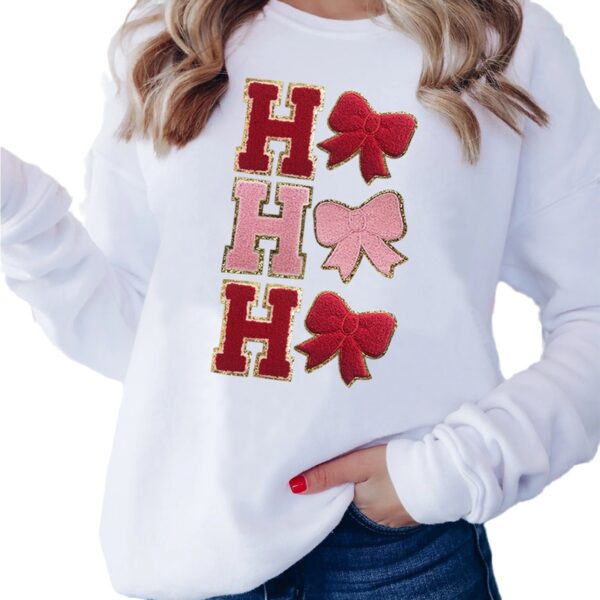 Women Print Hooded Sweatshirt Christmas Shirts For Women Christmas Tree Sequin 2024 Autumn New Style Fashion Sweatshirts - Image 4