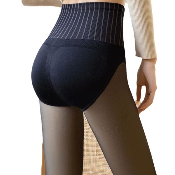 Water Light Socks Black See-through One-piece Trousers Fleece-lined Thickened - Image 5