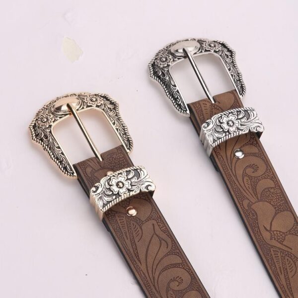 High-grade Brown Jeans Strap Casual All-matching - Image 4