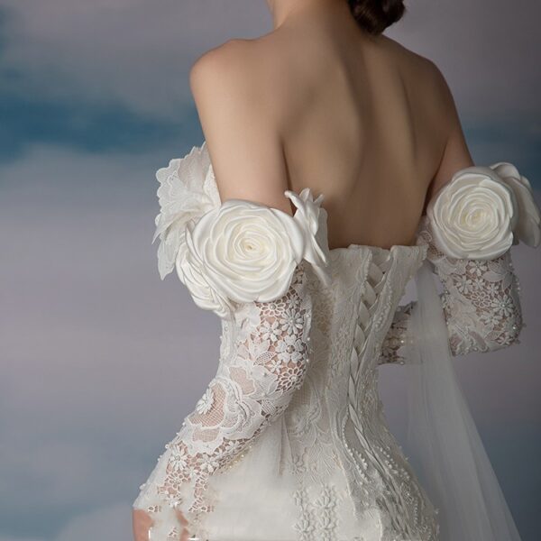 Off Shoulder Super Immortal Slim Fit Slim Fishtail Dress - Image 2