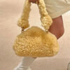 Triangle Bag Plush Portable Single Shoulder Armpit