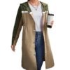 Colorblock Long Hooded Windbreaker Jacket Top - Image 4