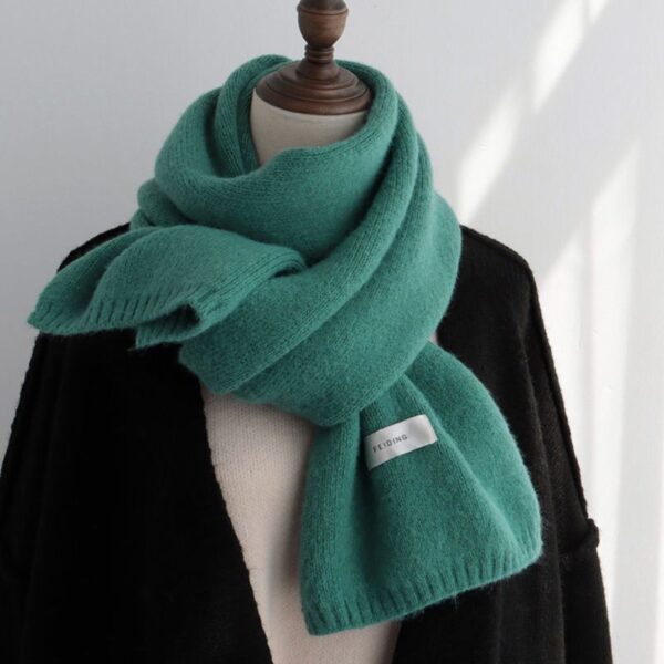 Solid Color Scarf Women's Autumn And Winter Warm - Image 7