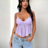 Women's Fashion Lace Ruffled Spaghetti Straps Top - Image 4