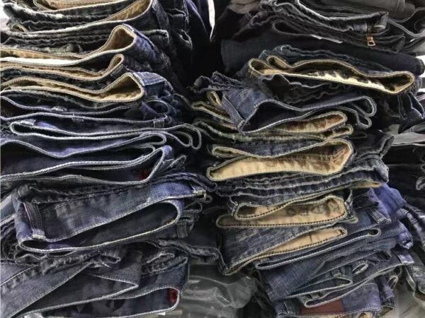 Micro-defective Jeans Pure Cotton Washed Large Size Men's Trousers - Image 4