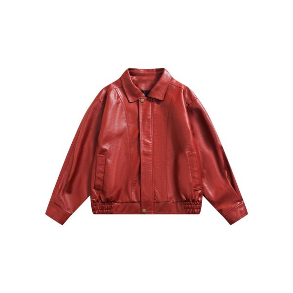 Leather Jacket Men And Women Special-interest Fashion Brand Sweet Cool Hot Girl Cropped Leather Coat - Image 2