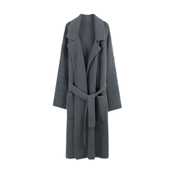 Long Thickened Sweater Women's Coat Loose Knitted Cardigan - Image 9