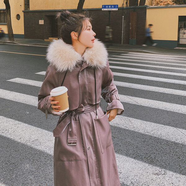 Women's Mid-length Over-the-knee Cotton-padded Jacket Overcomes - Image 5