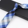 Fashion 6cm Narrow Polyester Necktie For Men Business Meeting Formal Jacquard Striped Plaid Skinny Tie Daily Wear Cravat Gift - Image 4