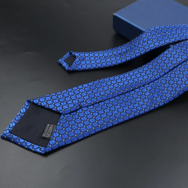Men's Ties Solid Color Neck Stripe Flower Floral 7cm Jacquard Necktie Accessories Daily Wear Cravat Wedding Party Gift For Man - Image 4
