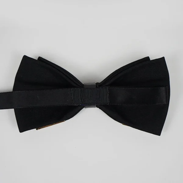 Men's Solid Black White Bow Ties Formal Dress Wedding Bowties For Men Women Leisure Metal Bling Butterfly Bowknot Banquet Cravat - Image 6