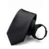 6CM Men's Business Formal Zipper Tie Groom Wedding Blue Stripe Korean Style Black Lazy Tie Wholesale Gifts - Image 4