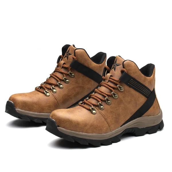 Steel Toe Work Boots Indestructible Safety Shoes Men Steel Cap Puncture-Proof Sneakers Male Footwear Construction Work Shoes - Image 4