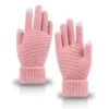 Warm Gloves Winter Touch Screen Gloves for Women Men Stretch Knit Mittens Wool Full Finger Guantes Female Crochet Outdoor Gloves - Image 5