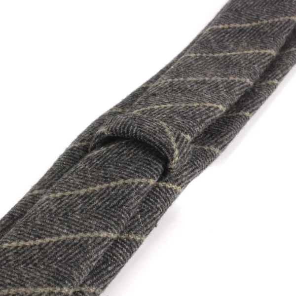 New Striped Wool Ties For Men Women High Quality Narrow Woolen Neck Tie 6 cm Men's Necktie For Wedding Slim Groom Neckties - Image 5