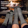 3 Pairs Men Women Merino Wool Crew Socks Thickened Thermal and Warm Socks for Winter Work Outdoor Hiking Running Sports Large - Image 5
