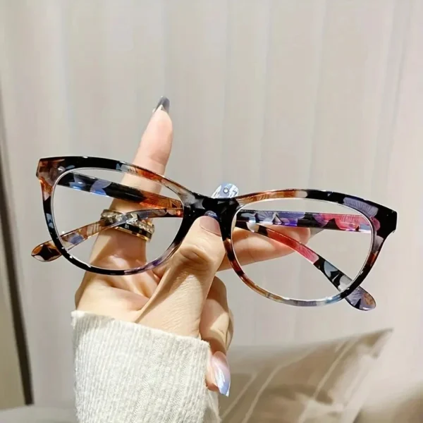 2pcs New Cat Eye Reading Glasses Summer Decoration Anti-blue Light Glasses Fashion Package Flower Glasses - Image 3
