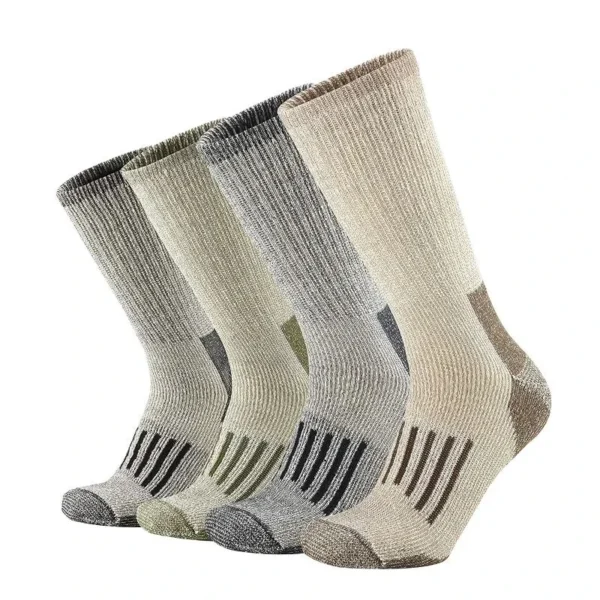 80% Wool Socks Warm Thicken Hiking Cushion Crew Socks For Men Women Wool Breathable Sports Socks Moisture Wicking Euro Size