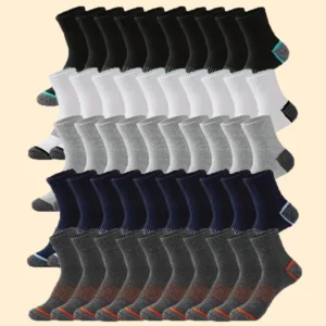 20 pairs of long socks for men spring and summer mid-tube socks for men