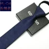 6CM Men's Business Formal Zipper Tie Groom Wedding Blue Stripe Korean Style Black Lazy Tie Wholesale Gifts - Image 2