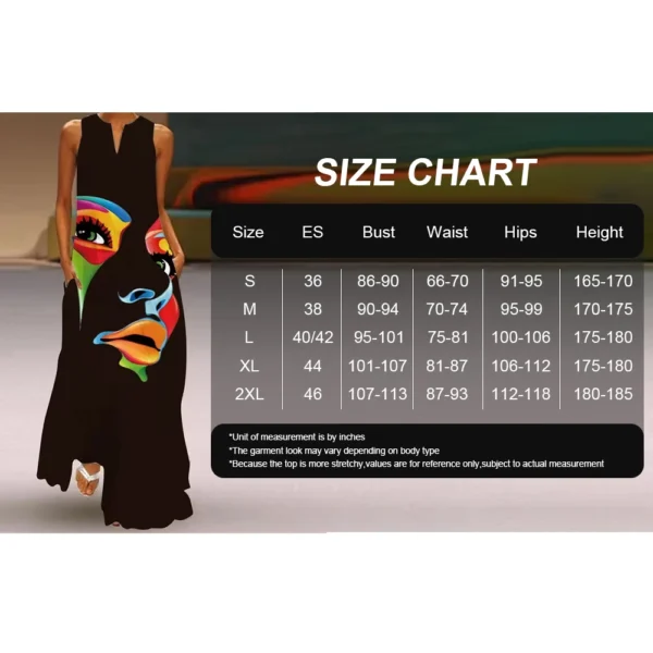 Summer Loose Dress Fashion Floral Digital Print V-Neck Vest Pocket Dress Casual Elegant Sleeveless Evening Dress For Women - Image 2