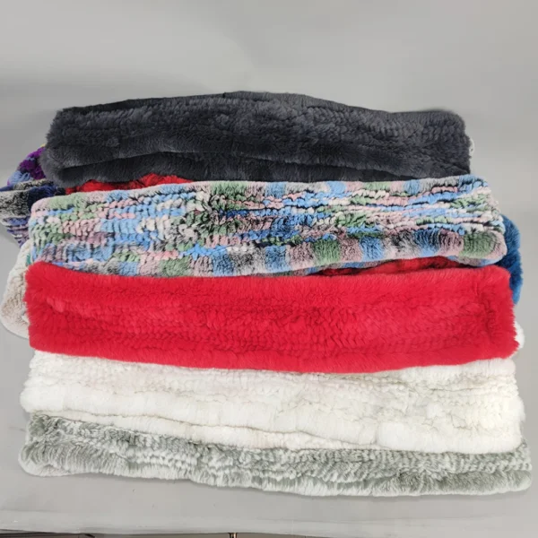 Hot Sale Women Real Fur Scarf Circle Long Real Fur Scarves Winter Warm Street Fashion Rex Rabbit Fur Muffler Factory Direct Sale - Image 6