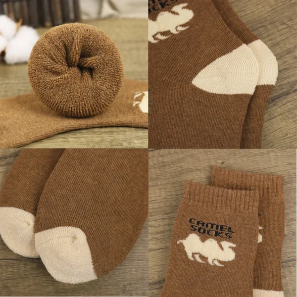 5 Pairs Men Winter Socks Thickened Fleece Terry Casual Comfortable Calcetines Keep Warm High Quality Long Socks For Men - Image 3