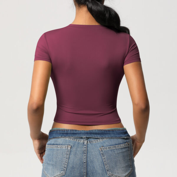 European And American Leisure All-match Tight Quick-drying Workout Top - Image 10