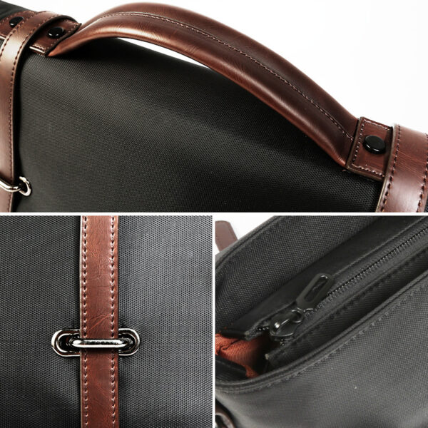 Men's Portable Casual Canvas Shoulder Bag - Image 2