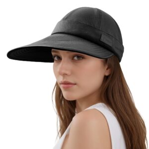 Sukeen Cooling Visor Cap For Women&Men, 2 In 1 Zip-Off Sun Hat With UV Protection For Outdoor Sports Golf Travel Tennis Beach