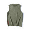Summer Retro Washed Cotton Tank Top Vest For Men - Image 3