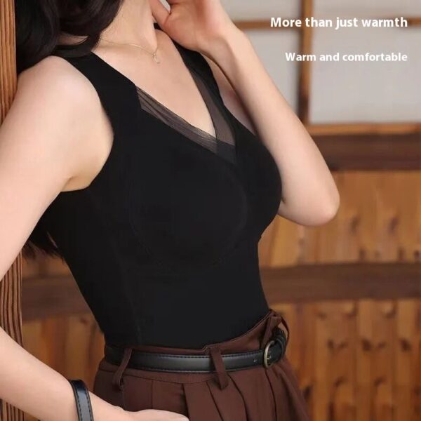 Women's 3D Graphene Autumn Winter Leave No Trace Warm Tank Top - Image 4