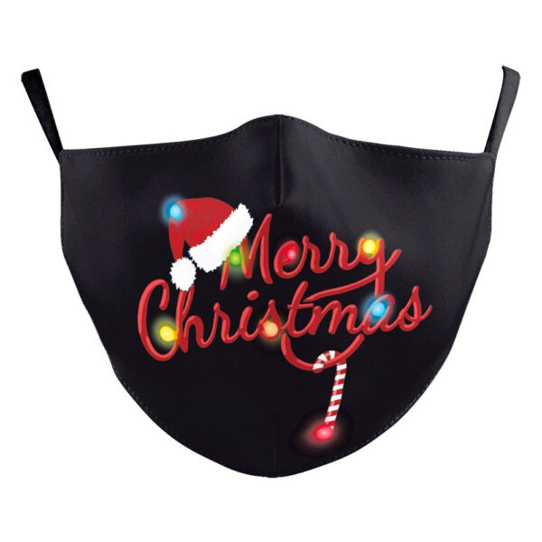 Christmas Light Shadow Digital Printing Double-layer Dust Mask - Image 10