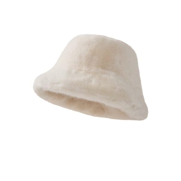 Plush Bonnet Children's Fleece-lined Bucket Bucket Hat - Image 3