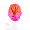 Contrast Color Knotted Head Wash Makeup Double-layer Silk-like Sleeping Hat - Image 9