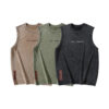 Summer Retro Washed Cotton Tank Top Vest For Men - Image 5