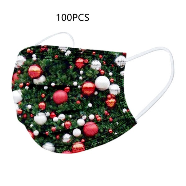 Disposable Adult Christmas Three-dimensional Mask With Three-layer Protection With Meltblown Cloth - Image 3