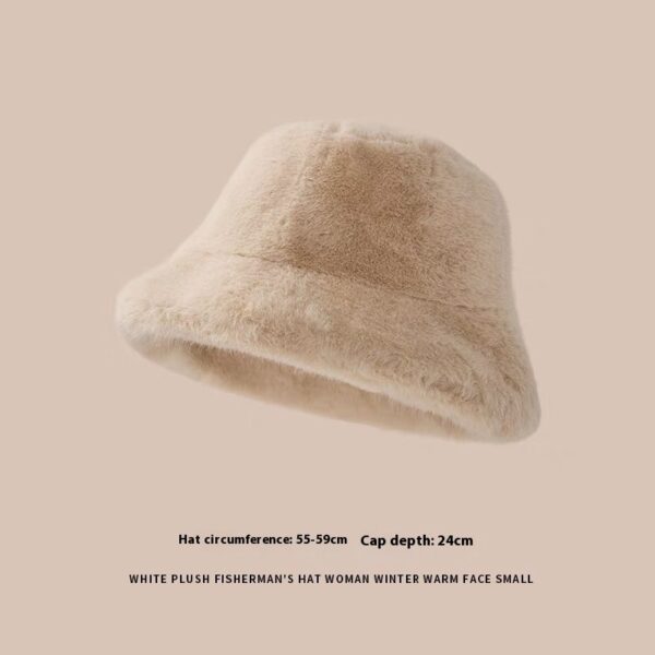 Plush Bonnet Children's Fleece-lined Bucket Bucket Hat - Image 10
