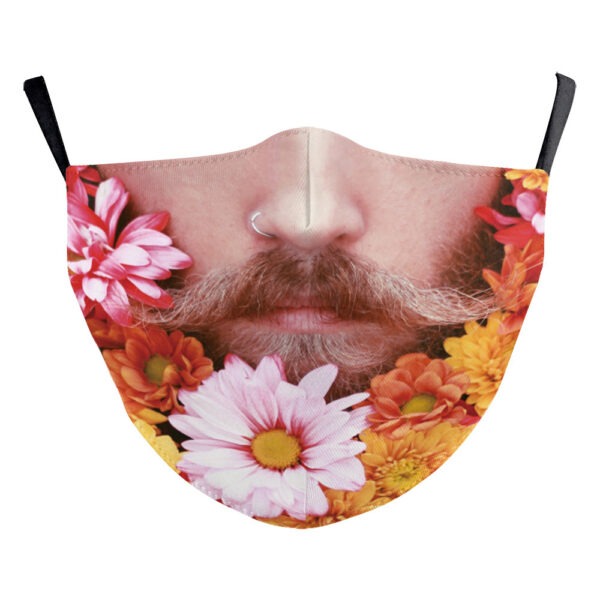 Santa Claus Digital Printing Double Layer Dustproof Mask - Image 6