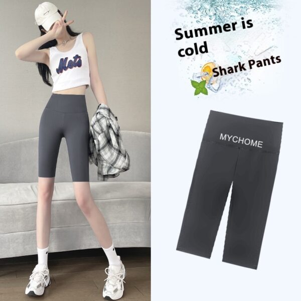 Women's Five-point Shark Pants High Waist Hip Lift - Image 5