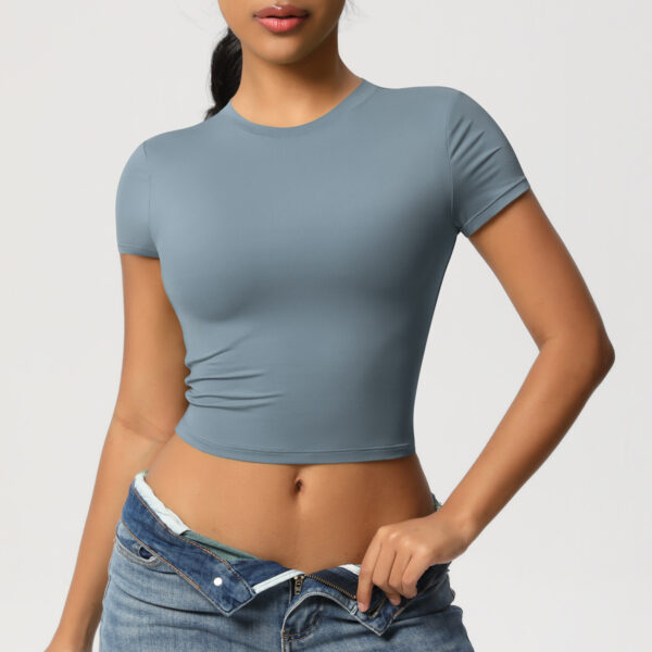 European And American Leisure All-match Tight Quick-drying Workout Top - Image 2