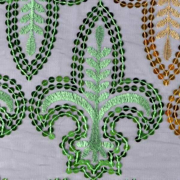 Three-color Christmas Carnival Embroidered Sequins Scarf - Image 6