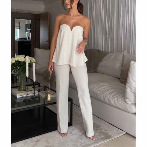 European And American Style Women's Wear New Tank-top Loose Casual Suit Pants - Image 3