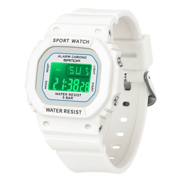 Square Electronic Watch Colorful Creativity For Male And Female Students - Image 2