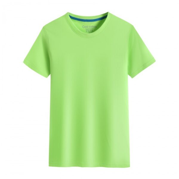 Men's And Women's Same Summer Pure Cotton Round Neck T-shirt - Image 5