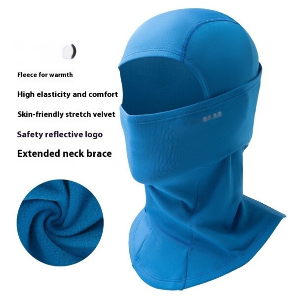 Outdoor Keep Warm And Windproof In Winter Mask Outdoor Fleece Scarf Cold-proof Haze-proof Riding Hat - Image 5