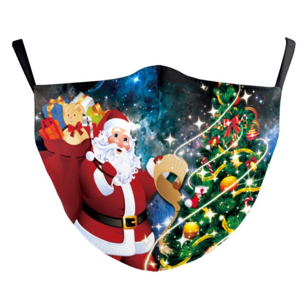 Santa Claus Digital Printing Double Layer Dustproof Mask - Image 9